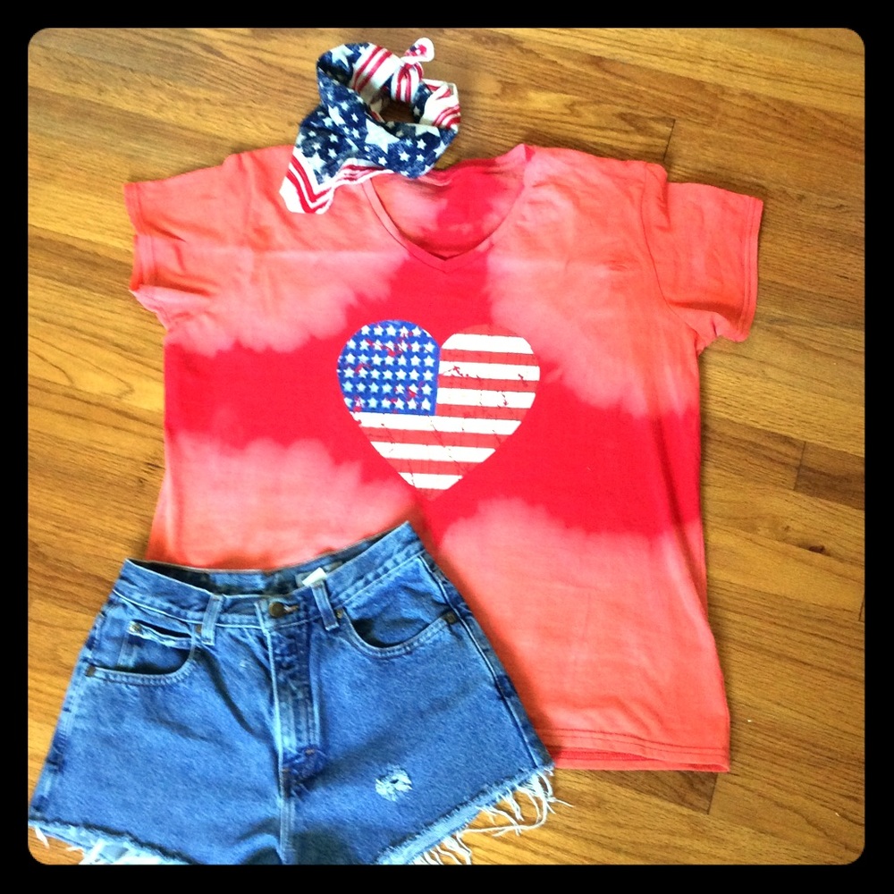 Bleach dyed Tshirt